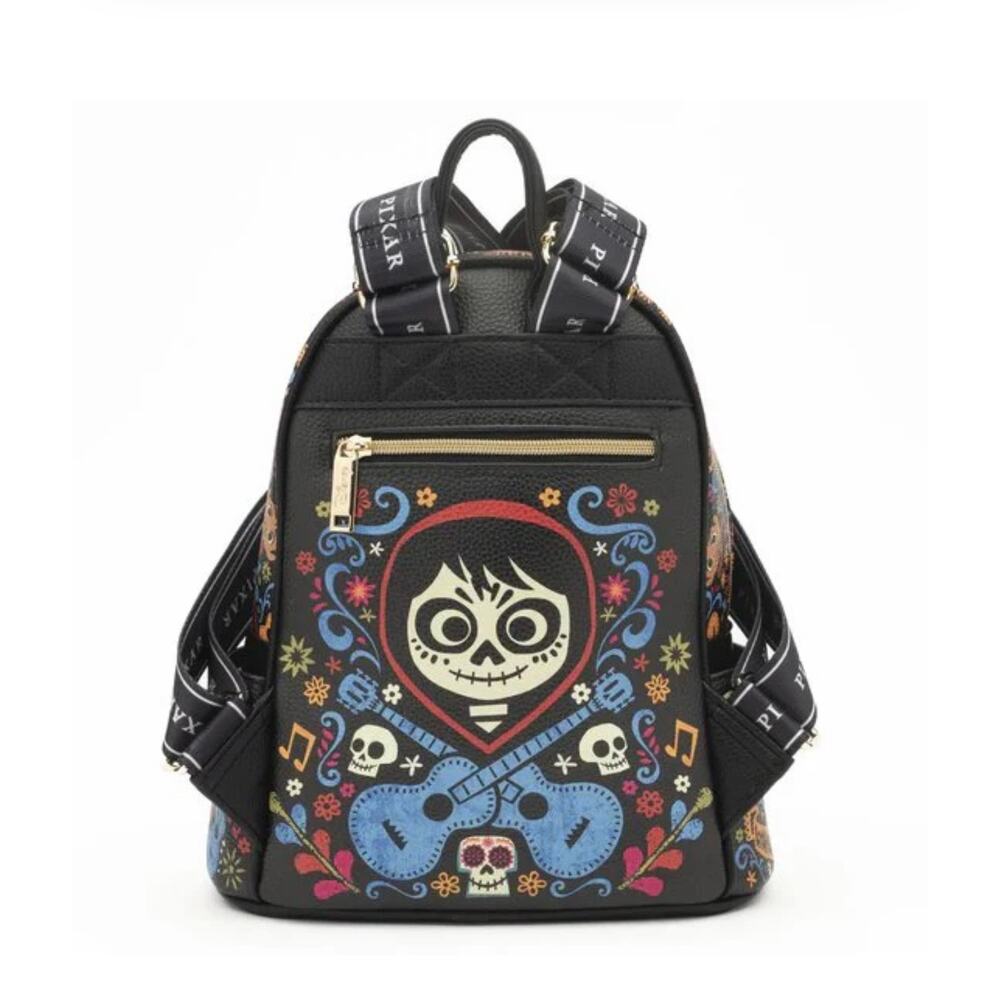 NWT Disney Wondapop Coco Miguel Hector Ernesto Faux Pebbled Leather Backpack - Picture 2 of 8